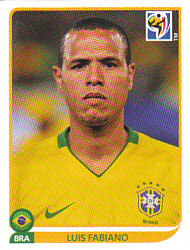 Luis Fabiano Brazil samolepka Panini World Cup 2010 #503